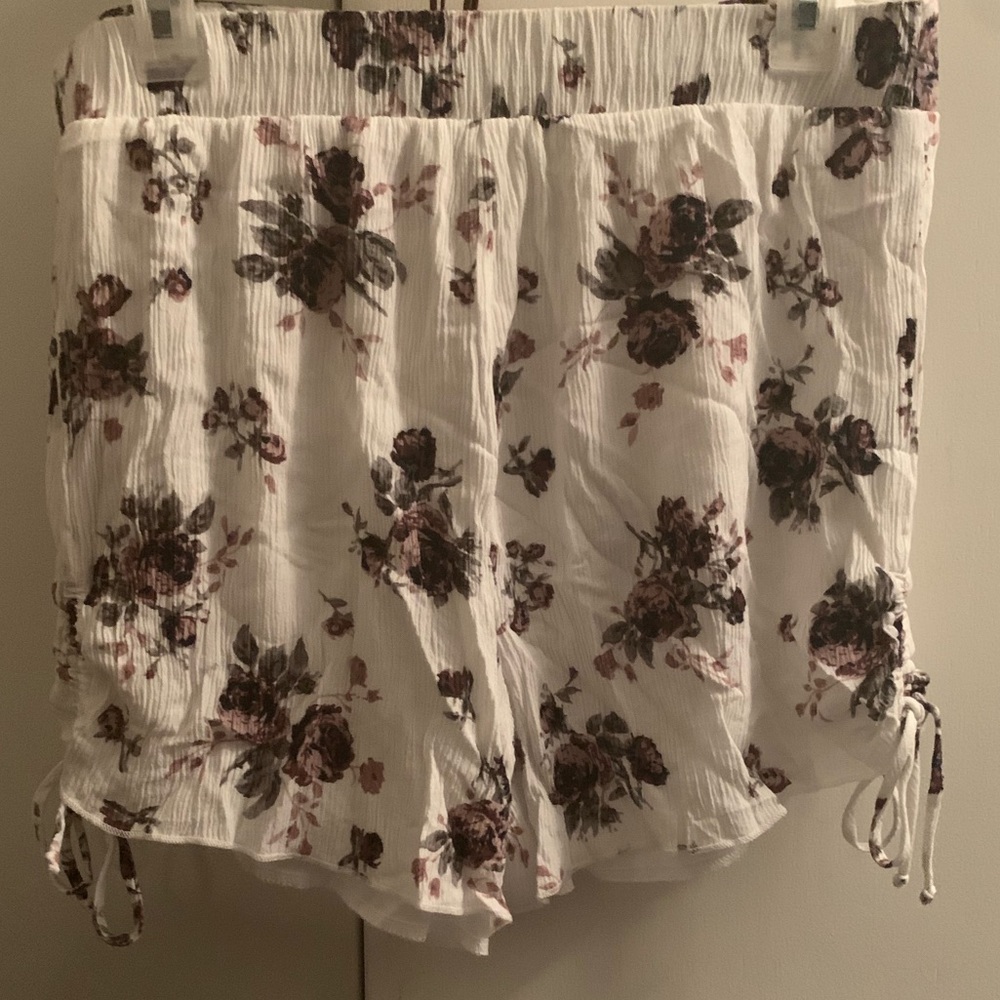 Floral High-Waisted Shorts